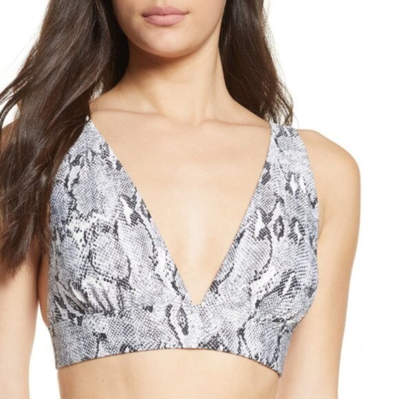 Chelsea28 Textured Plunge Bikini Top - Picture 1 of 6
